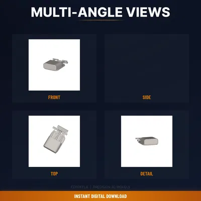 Giá Treo Dao Cạo Gắn Tường (Suction Cup), Giữ Nhiều Dao Cạo – STL In 3D