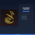Sea Serpent Leviathan Coiled - File STL 3D Print - Thumbnail 2