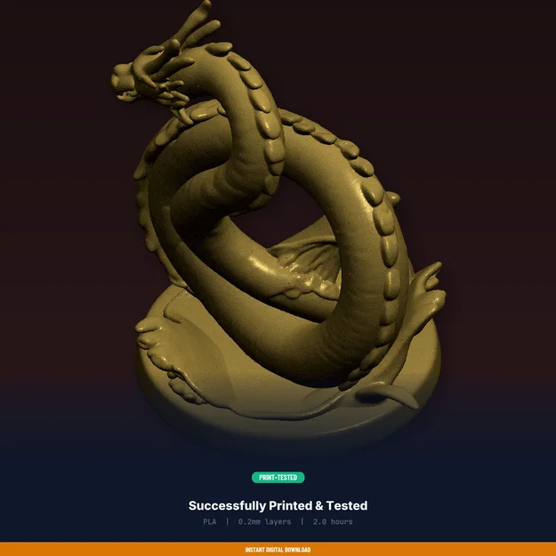 Sea Serpent Leviathan Coiled - File STL 3D Print - Image 8