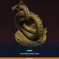Sea Serpent Leviathan Coiled - File STL 3D Print - Thumbnail 8