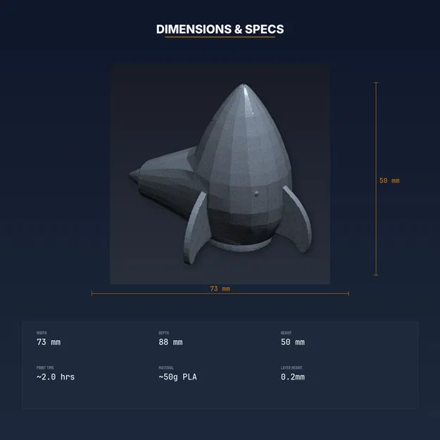 Khay Sắp Xếp Bàn Làm Việc Tên Lửa Retro - File STL In 3D - Image 4