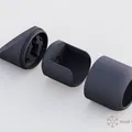 Giá đỡ thanh rèm cho tường/trần dốc 45° (Curtain Rod Bracket Ceiling Mount) - Thumbnail 1
