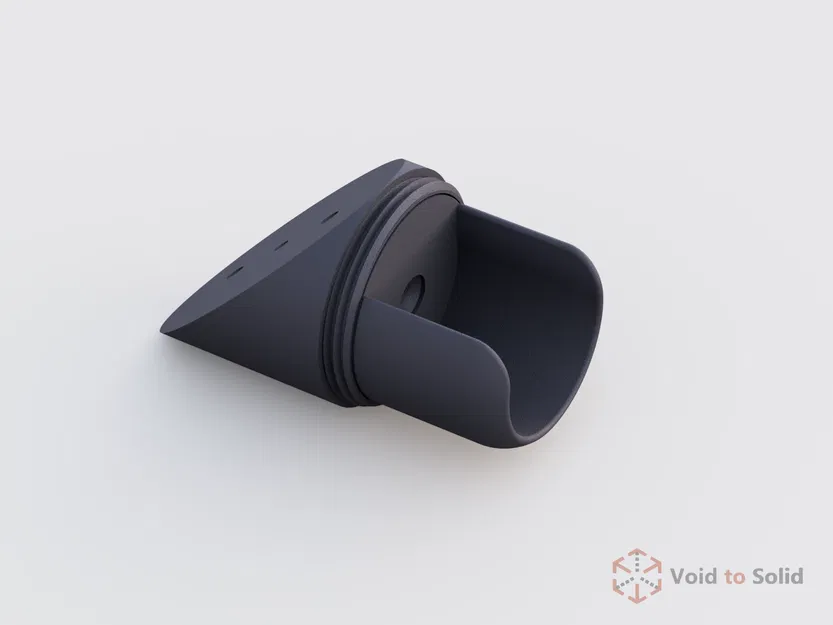 Giá đỡ thanh rèm cho tường/trần dốc 45° (Curtain Rod Bracket Ceiling Mount) - Image 2