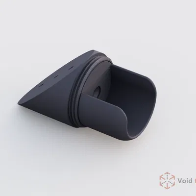 Giá đỡ thanh rèm cho tường/trần dốc 45° (Curtain Rod Bracket Ceiling Mount)