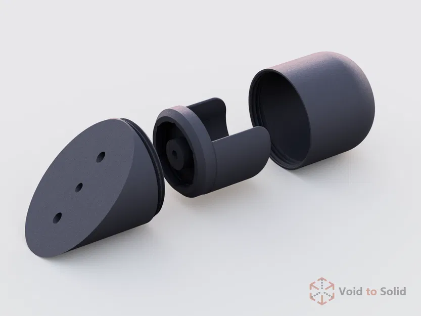 Giá đỡ thanh rèm cho tường/trần dốc 45° (Curtain Rod Bracket Ceiling Mount) - Image 4