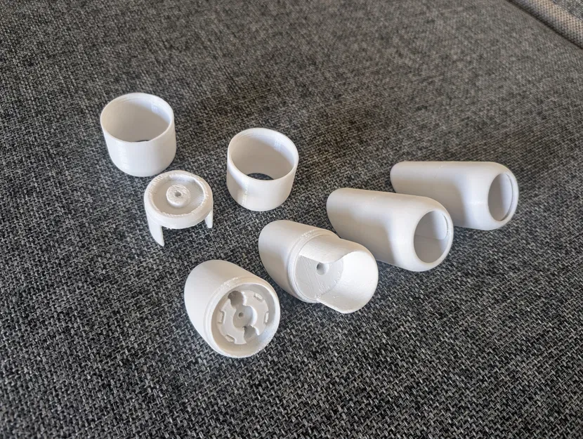 Giá đỡ thanh rèm cho tường/trần dốc 45° (Curtain Rod Bracket Ceiling Mount) - Image 7