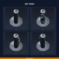Giá đỡ nến Cá Ngựa (Seahorse Candle Holder) - File STL in 3D - Thumbnail 3