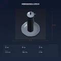 Giá đỡ nến Cá Ngựa (Seahorse Candle Holder) - File STL in 3D - Thumbnail 4