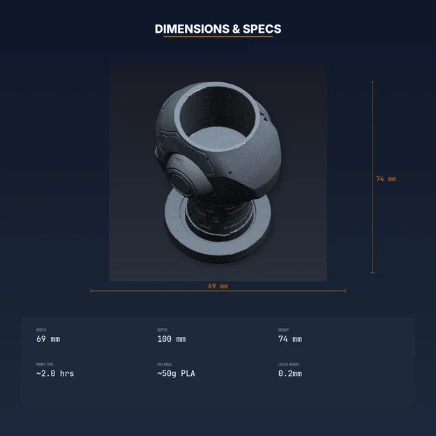 Chậu Sen Đá Đầu Robot - File STL In 3D - Image 4