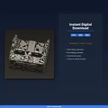 Khay Chèn Khe Ghế Ô Tô, Chống Rơi Đồ, Gắn Giữa Ghế-Console - STL In 3D - Thumbnail 2