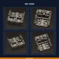 Khay Chèn Khe Ghế Ô Tô, Chống Rơi Đồ, Gắn Giữa Ghế-Console - STL In 3D - Thumbnail 3