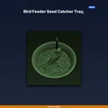 Khay hứng hạt rơi cho máng ăn chim – gắn dưới feeder, giảm lãng phí (STL) - Thumbnail 1