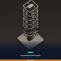 Tháp trưng bày bông tai xoay, kệ xoay chứa 80+ cặp – File STL in 3D - Thumbnail 8