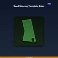 Thước canh khoảng cách gieo hạt (Seed Spacing Template Ruler) - File STL in 3D - Thumbnail 1