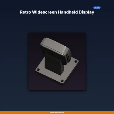 Kệ Trưng Bày Máy Handheld Màn Hình Rộng Phong Cách Retro – File STL In 3D
