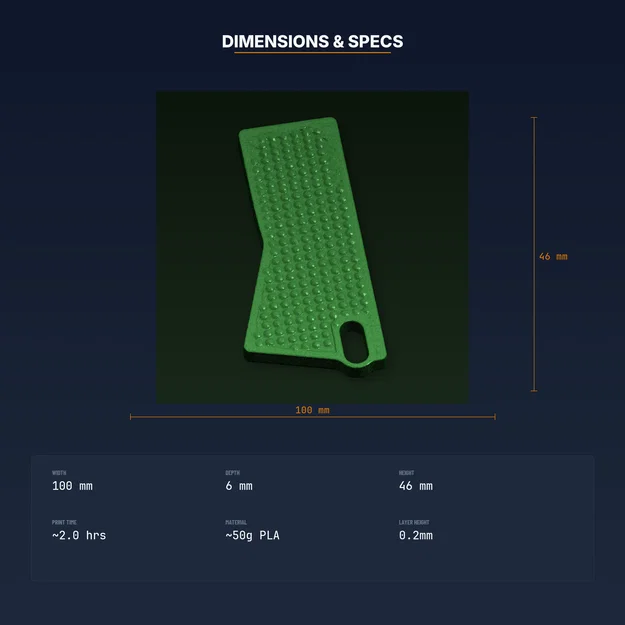 Thước canh khoảng cách gieo hạt (Seed Spacing Template Ruler) - File STL in 3D - Image 4