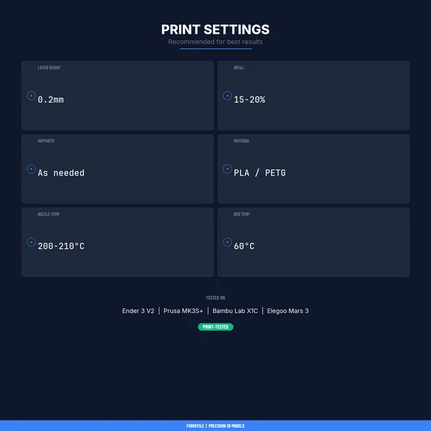 Thước canh khoảng cách gieo hạt (Seed Spacing Template Ruler) - File STL in 3D - Image 5