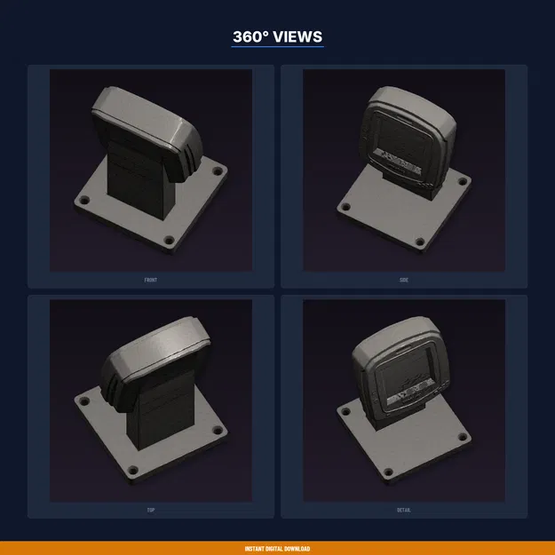 Kệ Trưng Bày Máy Handheld Màn Hình Rộng Phong Cách Retro – File STL In 3D - Image 3