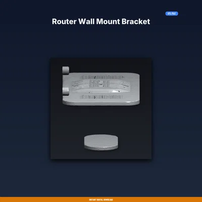 Giá Treo Router Gắn Tường – File STL In 3D