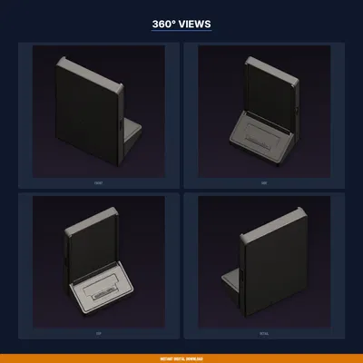 Kệ trưng bày băng game Retro 16-bit – File STL in 3D