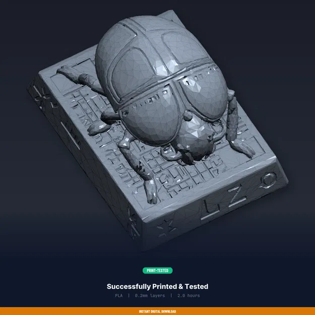 Sacred Scarab Display - File STL in 3D (in được) - Image 8