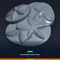 Bộ lót ly Sand Dollar (Sand Dollar Coaster Set) – File STL in 3D - Thumbnail 8