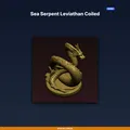 Sea Serpent Leviathan Coiled - File STL 3D Print - Thumbnail 1