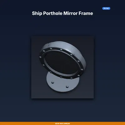 Khung Gương Cửa Sổ Tàu (Ship Porthole Mirror Frame) - File STL In 3D