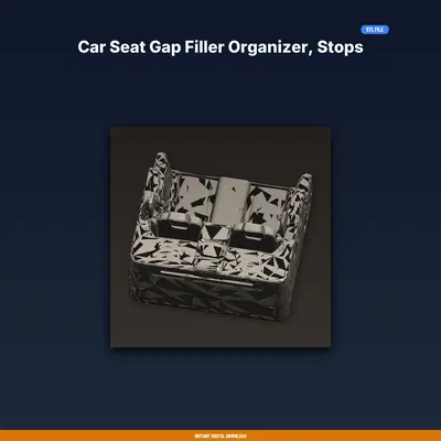 Khay Chèn Khe Ghế Ô Tô, Chống Rơi Đồ, Gắn Giữa Ghế-Console - STL In 3D