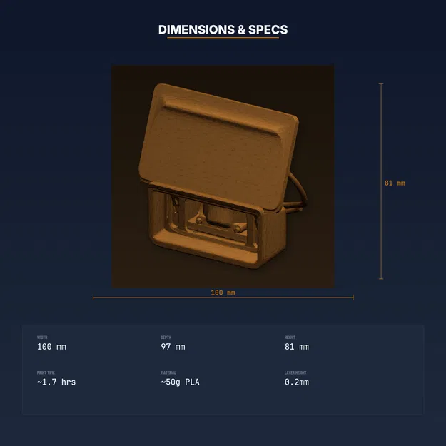 Móc treo dây shore power RV gắn tường, chịu tải nặng – file STL in 3D - Image 4