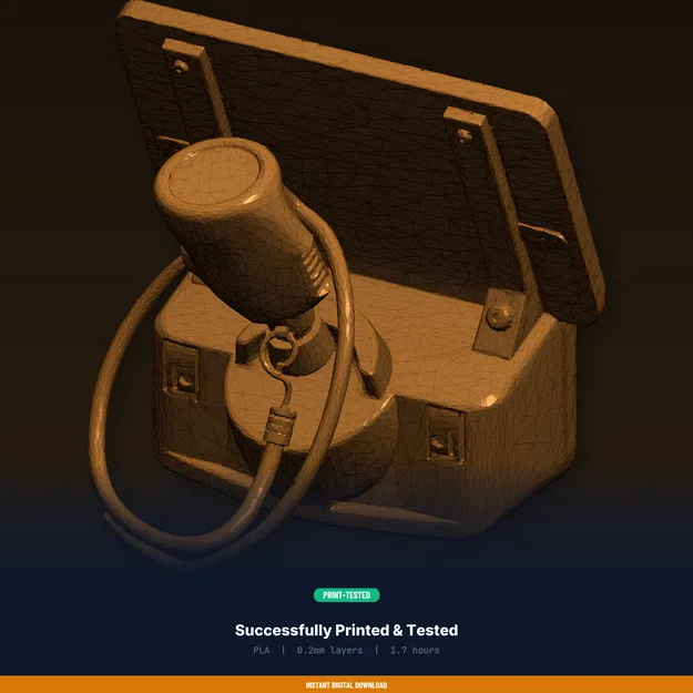 Móc treo dây shore power RV gắn tường, chịu tải nặng – file STL in 3D - Image 7