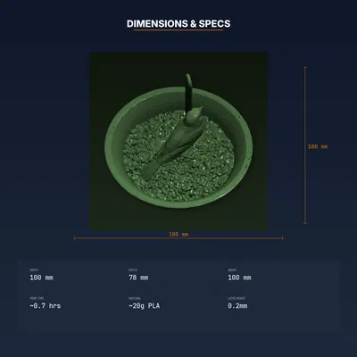 Khay hứng hạt rơi cho máng ăn chim – gắn dưới feeder, giảm lãng phí (STL)