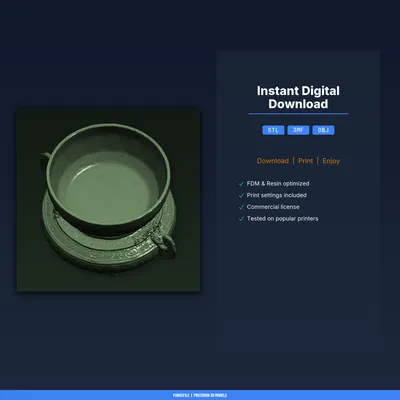 Đế Vòng Đệm Cho Chuông Tây Tạng (Singing Bowl) – STL In 3D Thiền Định