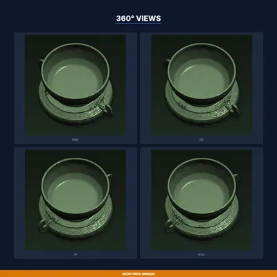 Đế Vòng Đệm Cho Chuông Tây Tạng (Singing Bowl) – STL In 3D Thiền Định