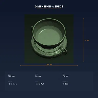 Đế Vòng Đệm Cho Chuông Tây Tạng (Singing Bowl) – STL In 3D Thiền Định