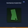 Thước canh khoảng cách gieo hạt (Seed Spacing Template Ruler) - File STL in 3D - Thumbnail 1