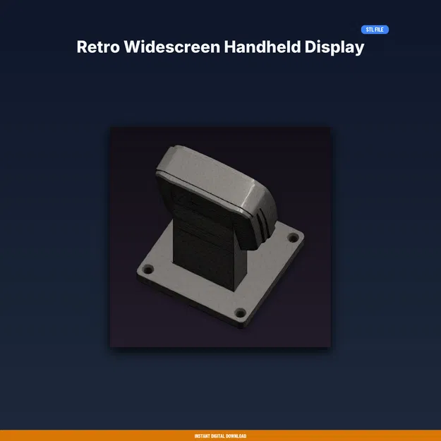 Kệ Trưng Bày Máy Handheld Màn Hình Rộng Phong Cách Retro – File STL In 3D - Image 1
