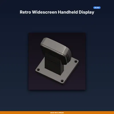 Kệ Trưng Bày Máy Handheld Màn Hình Rộng Phong Cách Retro – File STL In 3D