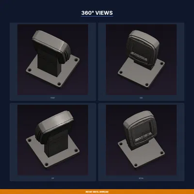 Kệ Trưng Bày Máy Handheld Màn Hình Rộng Phong Cách Retro – File STL In 3D