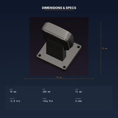 Kệ Trưng Bày Máy Handheld Màn Hình Rộng Phong Cách Retro – File STL In 3D