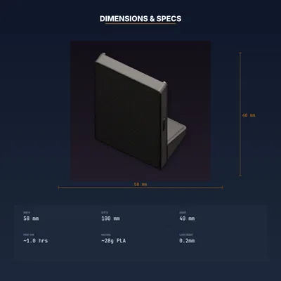 Kệ trưng bày băng game Retro 16-bit – File STL in 3D