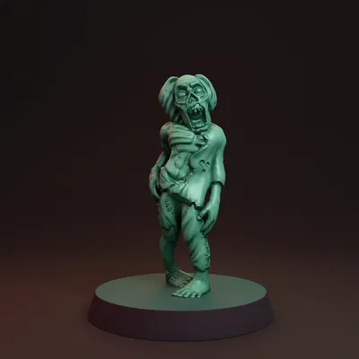 Mô Hình Zombie 1 FDM Supportless 28mm - In Dễ Dàng