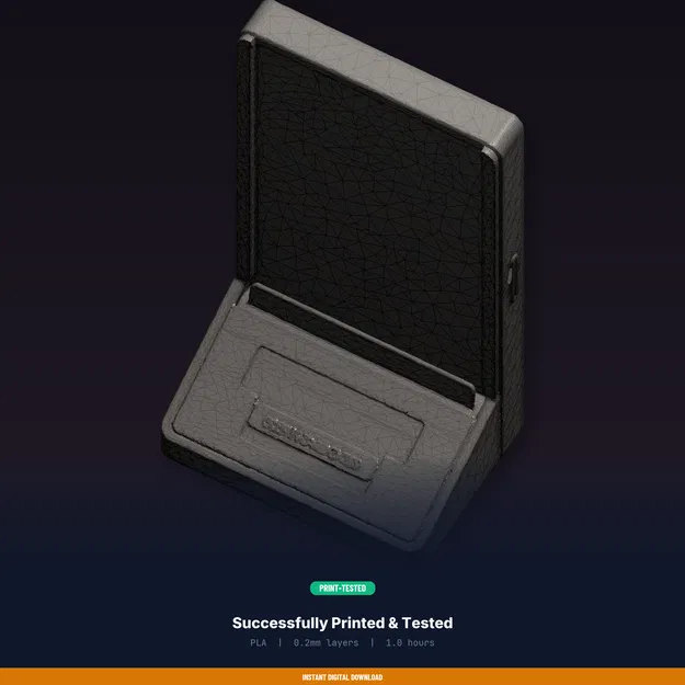 Kệ trưng bày băng game Retro 16-bit – File STL in 3D - Image 8