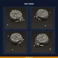 Tô Kẹo Hình Đầu Lâu Mở Nắp – Halloween Candy Dish (File STL 3D) - Thumbnail 3