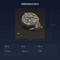 Tô Kẹo Hình Đầu Lâu Mở Nắp – Halloween Candy Dish (File STL 3D) - Thumbnail 4