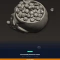 Tô Kẹo Hình Đầu Lâu Mở Nắp – Halloween Candy Dish (File STL 3D) - Thumbnail 8