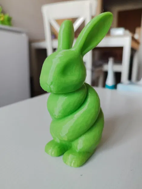 Tượng Thỏ Xoắn Hiện Đại – Decor Thỏ Tối Giản - Image 4