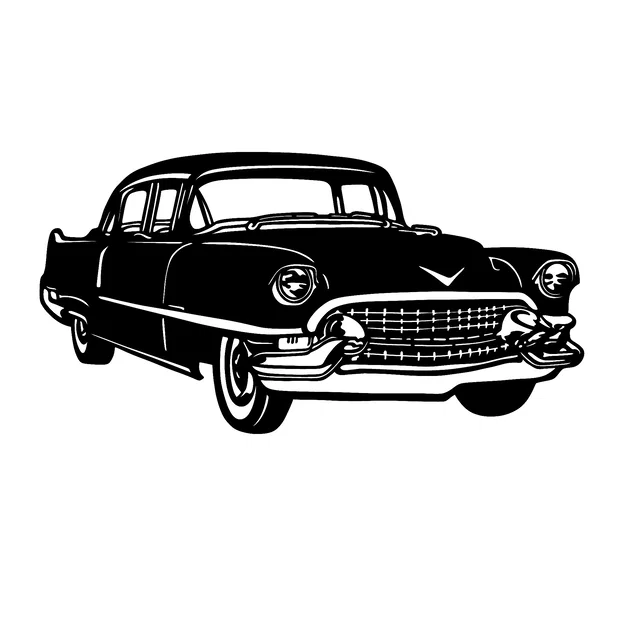 Xe Hơi Cổ Điển 3D - Trang Trí Độc Đáo - Image 1