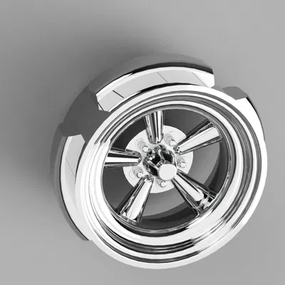 Mâm xe Truespoke Supreme mạ Chrome cho mô hình 1:43