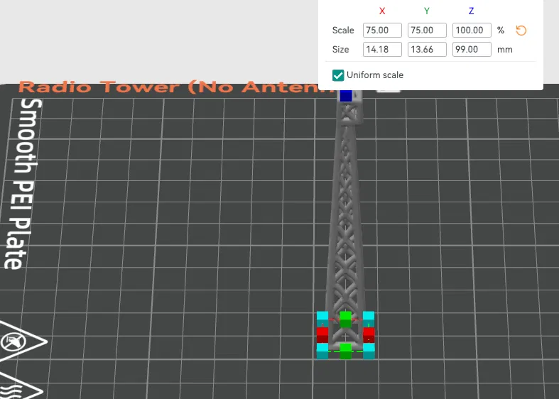 Mô Hình Tháp Radio Tỉ Lệ N (Không Ăng-ten) - In 3D - Image 1